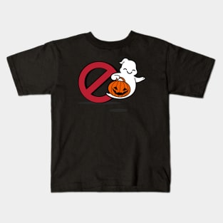 Cute Kawaii Spooky Ghost Trick Or Treat Cartoon Kids T-Shirt